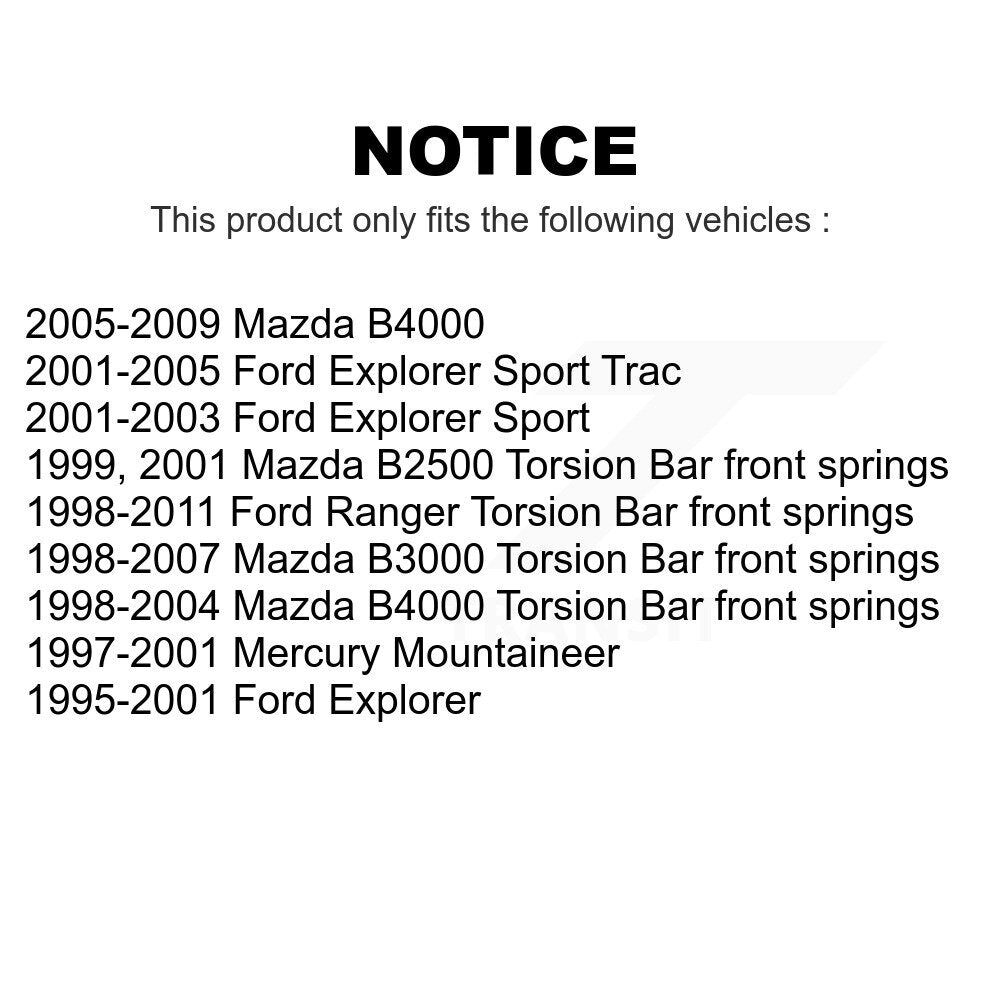 Front Suspension Ball Joints Kit For Ford Ranger Explorer Sport Trac Mazda Mercury Mountaineer B3000 B4000 B2500 KTR-101813