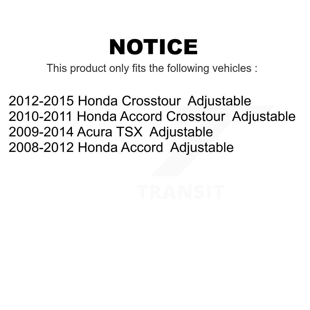 Front Suspension Ball Joints Kit For Honda Accord Acura TSX Crosstour Adjustable KTR-101841