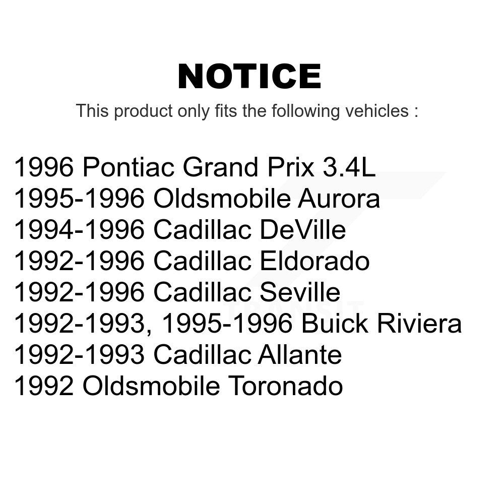 Front Steering Tie Rod End Kit For Cadillac DeVille Eldorado Seville Buick Riviera Pontiac Grand Prix Oldsmobile Allante Aurora Toronado KTR-101861
