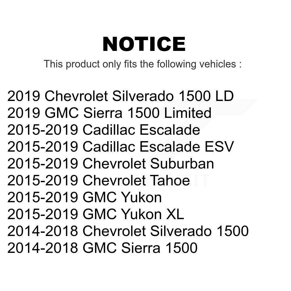 Front Steering Tie Rod End Kit For Chevrolet Silverado 1500 GMC Sierra Tahoe Suburban Yukon Cadillac XL Escalade ESV LD Limited KTR-101955