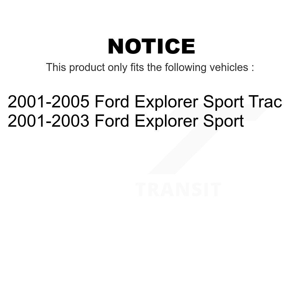 Front Steering Tie Rod End Kit For Ford Explorer Sport Trac KTR-101981