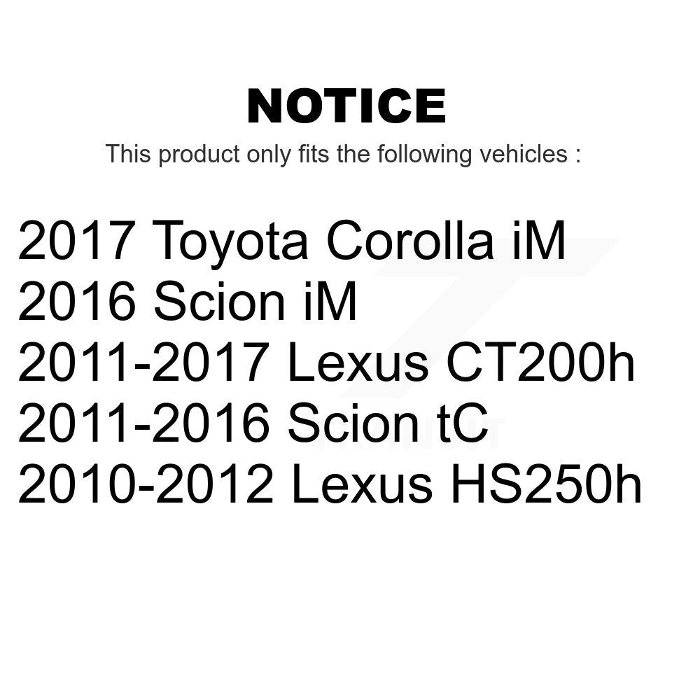 Front Rear Suspension Stabilizer Bar Link Kit For Scion Lexus tC CT200h Toyota Corolla iM HS250h KTR-102035