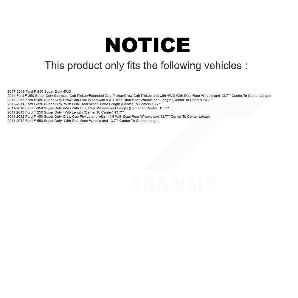 Front Rear Suspension Stabilizer Bar Link Kit For Ford F-250 Super Duty F-350 F-450 F-550 KTR-102063
