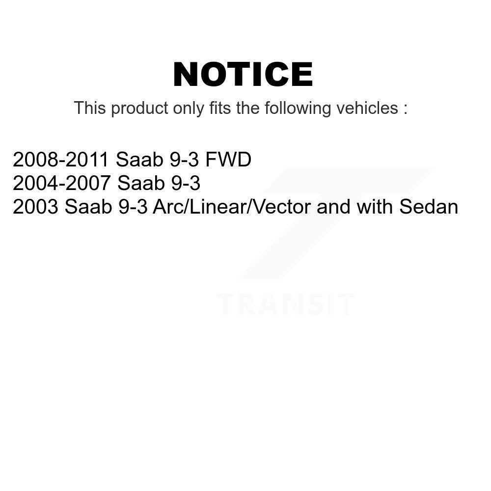 Front Rear Suspension Stabilizer Bar Link Kit For Saab 9-3 KTR-102101