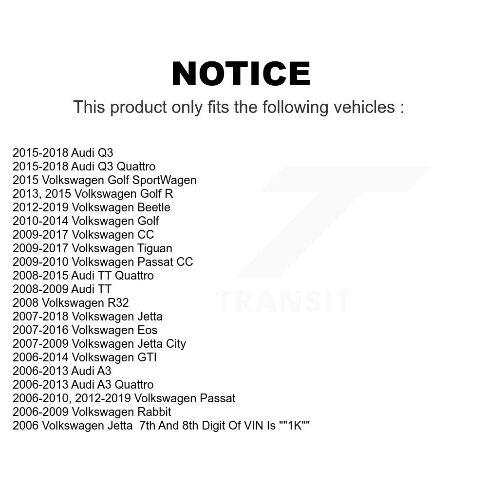 Front Rear Suspension Stabilizer Bar Link Kit For Volkswagen Jetta Passat Tiguan Beetle Audi CC GTI Q3 Eos Golf Rabbit A3 SportWagen TT Quattro R R32 City KTR-102102