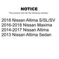 Front Rear Suspension Stabilizer Bar Link Kit For Nissan Altima Maxima KTR-102169