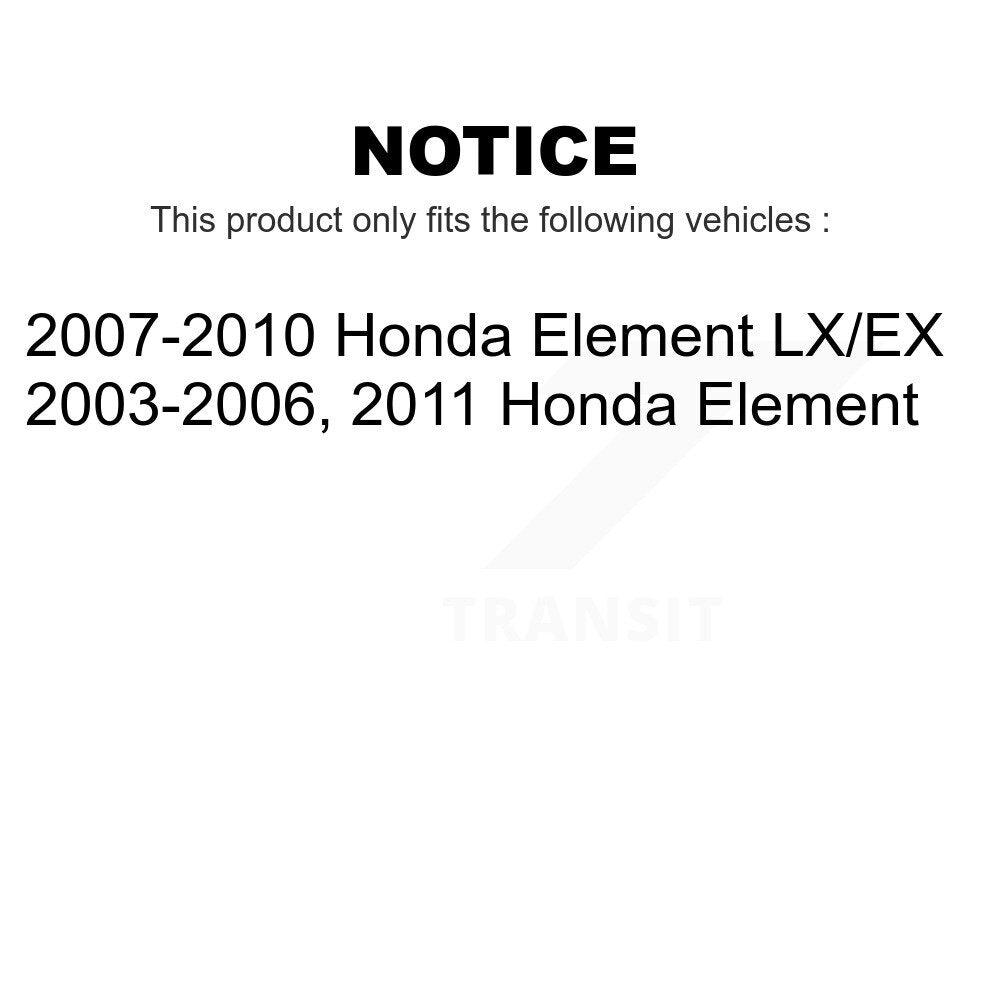 Front Rear Suspension Stabilizer Bar Link Kit For Honda Element KTR-102188