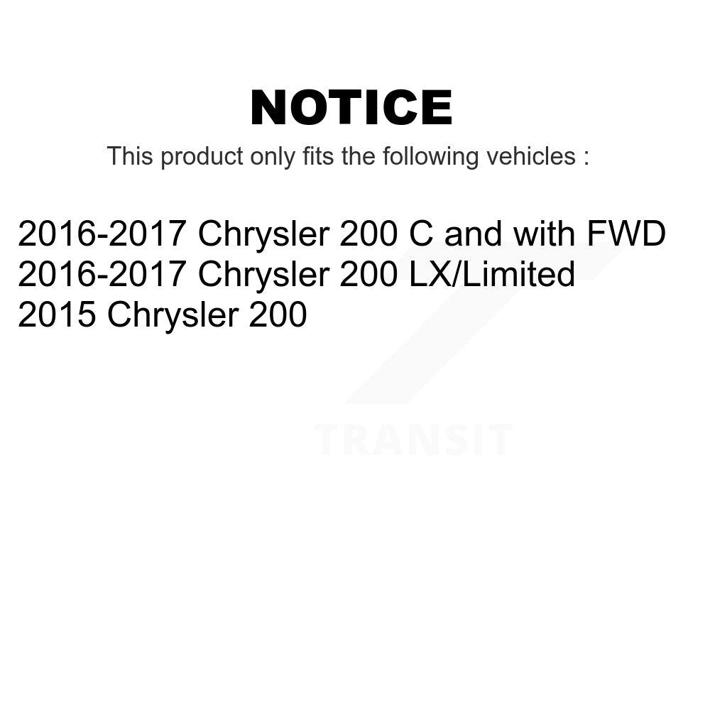 Front Rear Suspension Stabilizer Bar Link Kit For Chrysler 200 KTR-102207