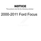 Front Lower Rearward Suspension Control Arm Bushing Pair For 2000-2011 Ford Focus KTR-102231