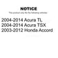 Front Lower Outer Suspension Control Arm Bushing Pair For Honda Accord Acura TL TSX KTR-102255