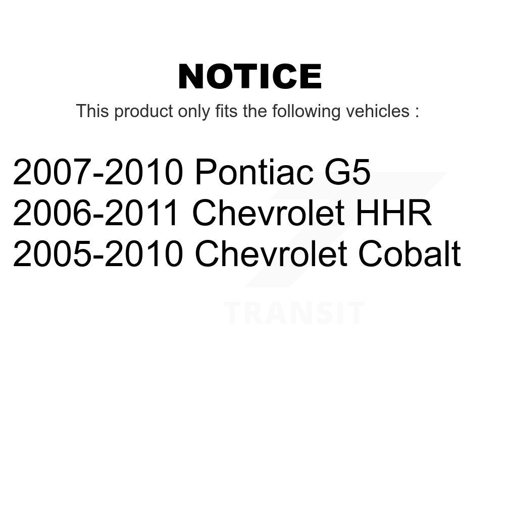 Front Lower Forward Suspension Control Arm Bushing Pair For Chevrolet Cobalt HHR Pontiac G5 KTR-102266
