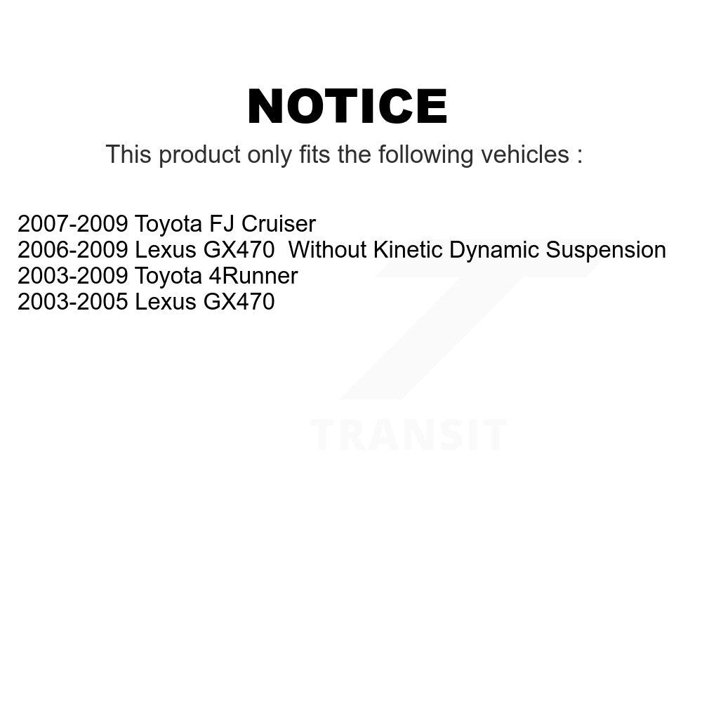 Front Suspension Ball Joint And Tie Rod End Kit For Toyota 4Runner FJ Cruiser Lexus GX470 KTR-102292