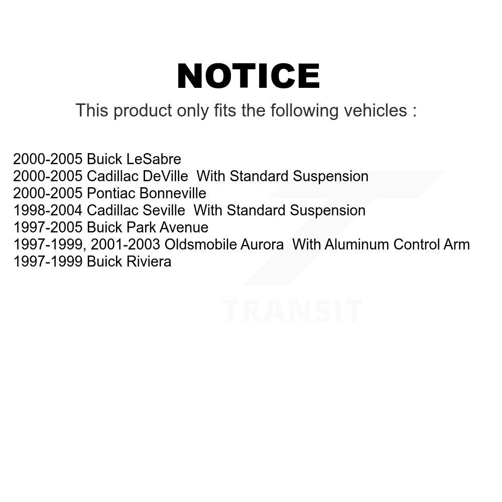 Front Suspension Ball Joint And Tie Rod End Kit For Buick LeSabre Cadillac DeVille Park Avenue Pontiac Bonneville Seville Oldsmobile Aurora Riviera KTR-102346