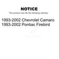 Front Suspension Ball Joint And Tie Rod End Kit For 1993-2002 Chevrolet Camaro Pontiac Firebird KTR-102350