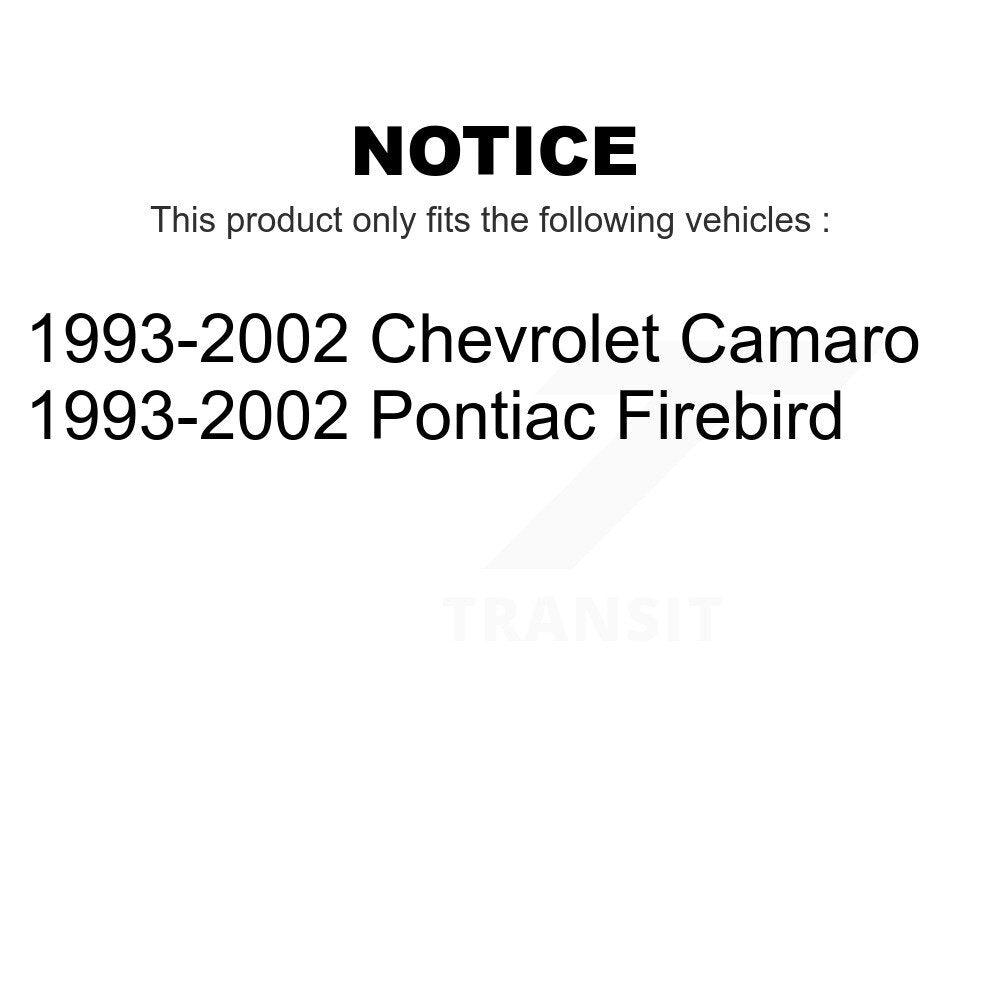 Front Suspension Ball Joint And Tie Rod End Kit For 1993-2002 Chevrolet Camaro Pontiac Firebird KTR-102350