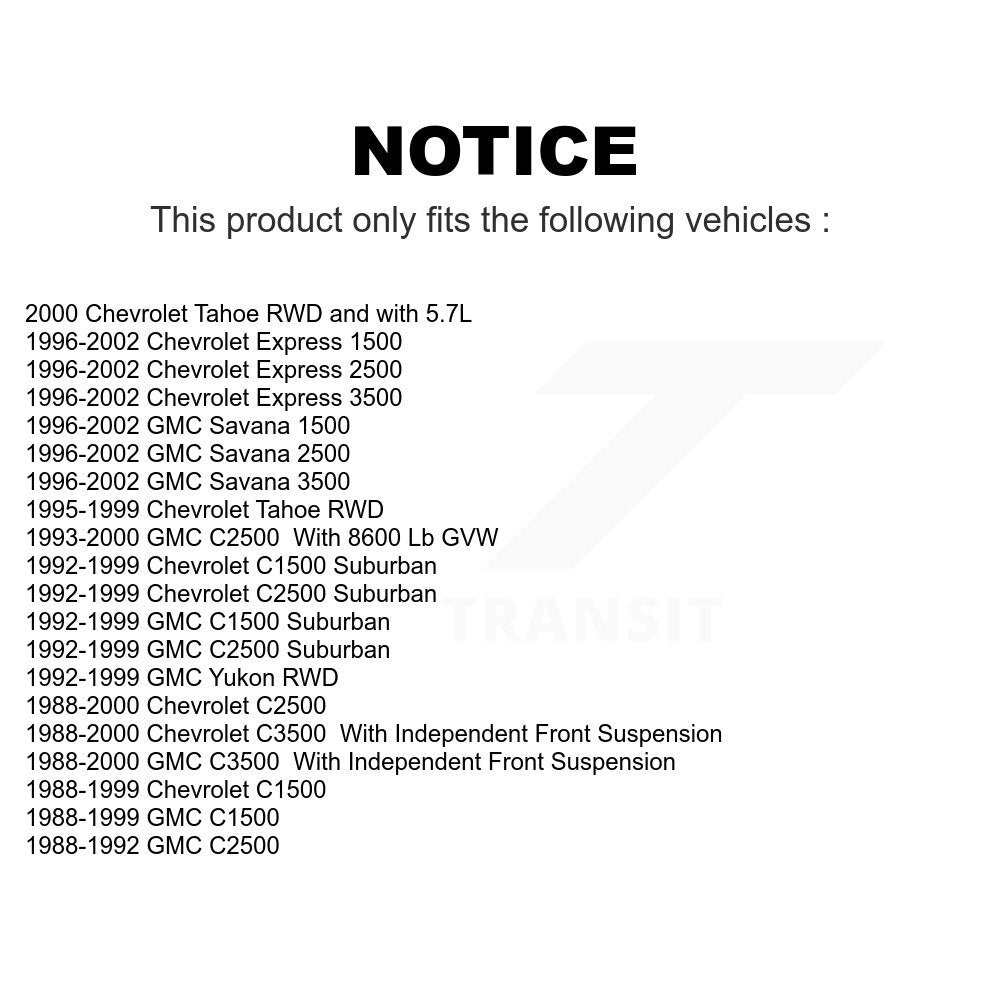 Front Suspension Ball Joint And Tie Rod End Kit For Chevrolet C1500 GMC Tahoe C2500 C3500 Express 3500 Suburban Yukon 1500 2500 Savana KTR-102354
