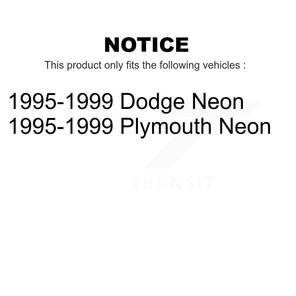 Front Suspension Ball Joint And Tie Rod End Kit For 1995-1999 Neon Dodge Plymouth KTR-102371