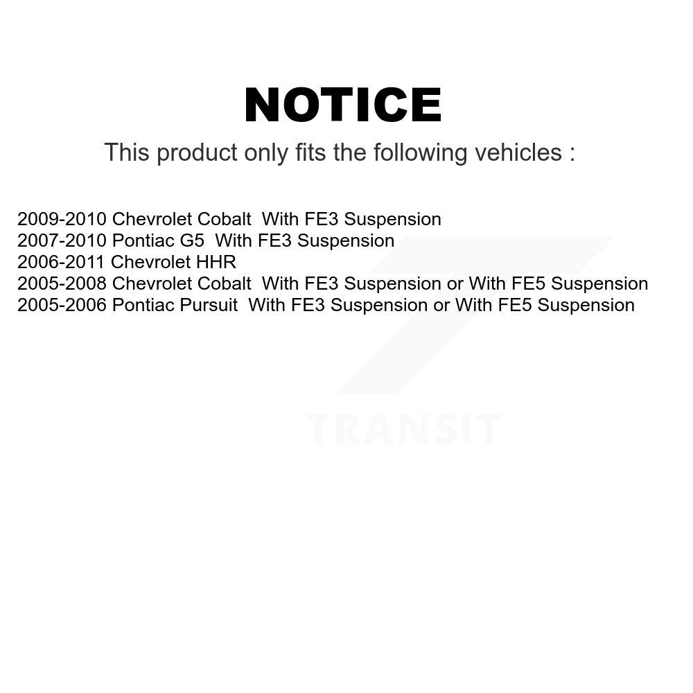 Front Suspension Ball Joint And Tie Rod End Kit For Chevrolet Cobalt HHR Pontiac G5 Pursuit KTR-102391