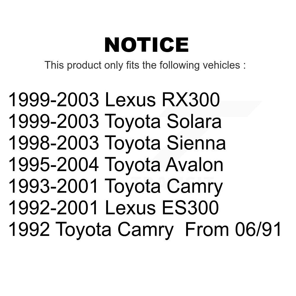 Front Suspension Ball Joint And Tie Rod End Kit For Toyota Camry Avalon Lexus Sienna RX300 ES300 Solara KTR-102427