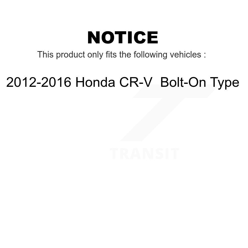 Front Suspension Ball Joint And Tie Rod End Kit For 2012-2016 Honda CR-V Bolt-On Type KTR-102458
