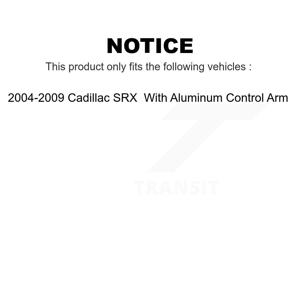 Front Suspension Ball Joint And Tie Rod End Kit For 2004-2009 Cadillac SRX With Aluminum Control Arm KTR-102486