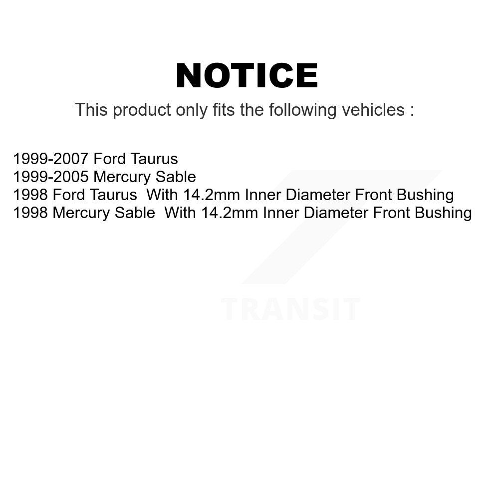 Front Suspension Control Arm And Tie Rod End Kit For Ford Taurus Mercury Sable KTR-102568