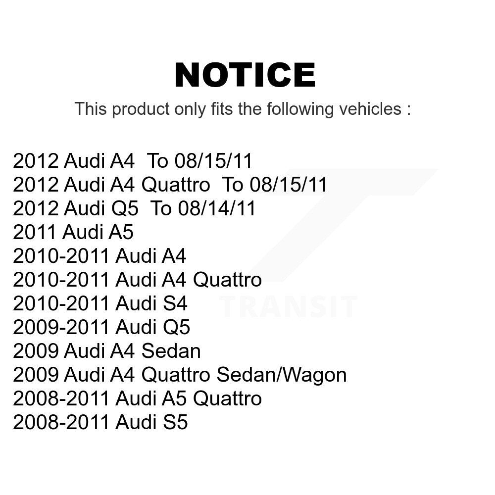 Front Suspension Control Arm And Tie Rod End Kit For Audi Q5 A4 Quattro A5 S5 S4 KTR-102573