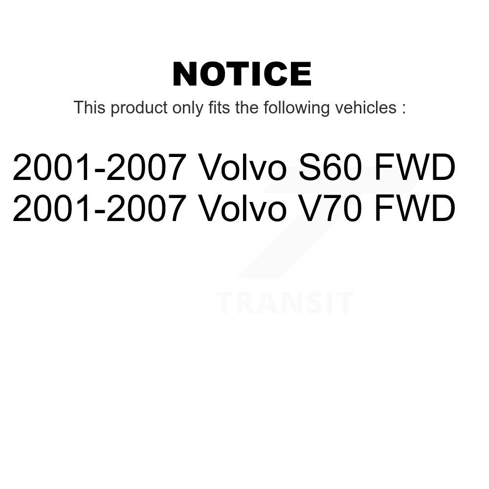Front Suspension Control Arm And Tie Rod End Kit For 2001-2007 Volvo S60 V70 FWD KTR-102586