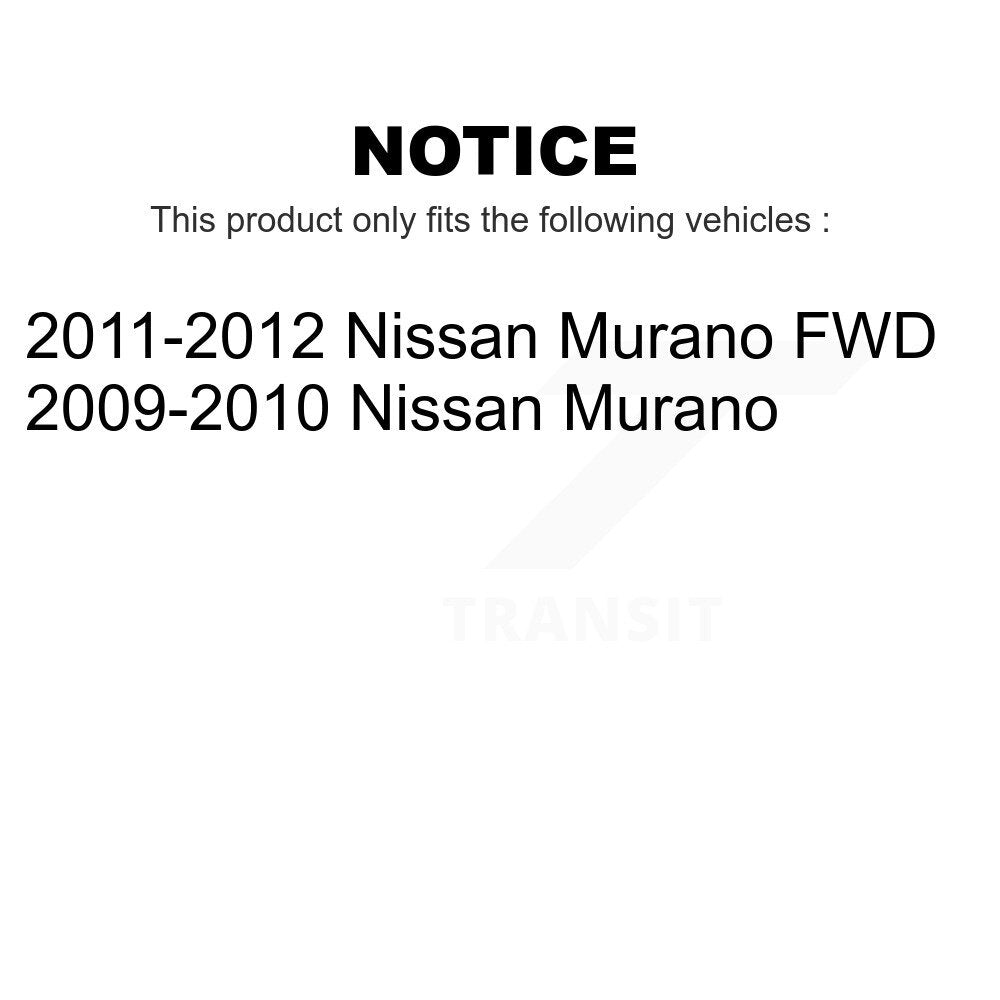 Front Suspension Control Arm Assembly And Tie Rod End Kit For Nissan Murano KTR-102684