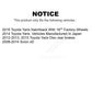 Front Suspension Control Arm Assembly And Tie Rod End Kit For Toyota Yaris Scion xD KTR-102767