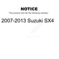 Front Suspension Control Arm Assembly And Tie Rod End Kit For 2007-2013 Suzuki SX4 KTR-102770