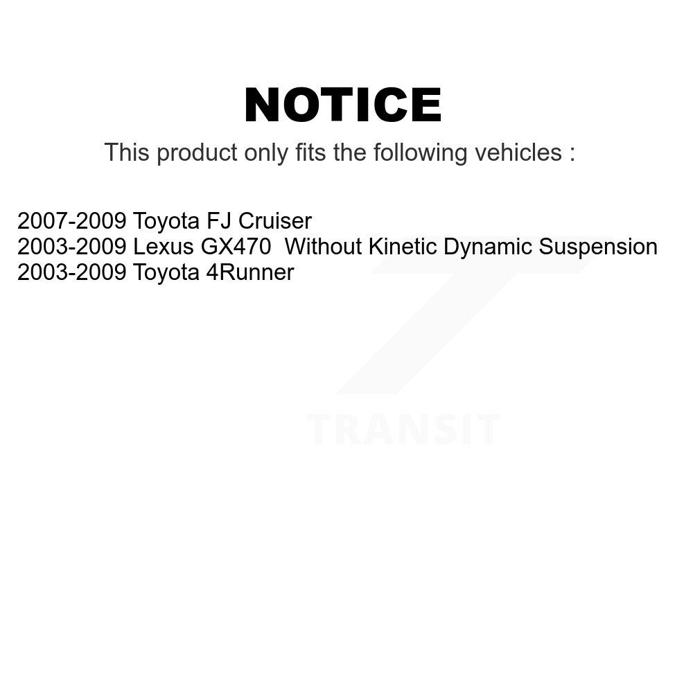 Front Suspension Control Arm Assembly And Tie Rod End Kit For Toyota 4Runner FJ Cruiser Lexus GX470 KTR-102835