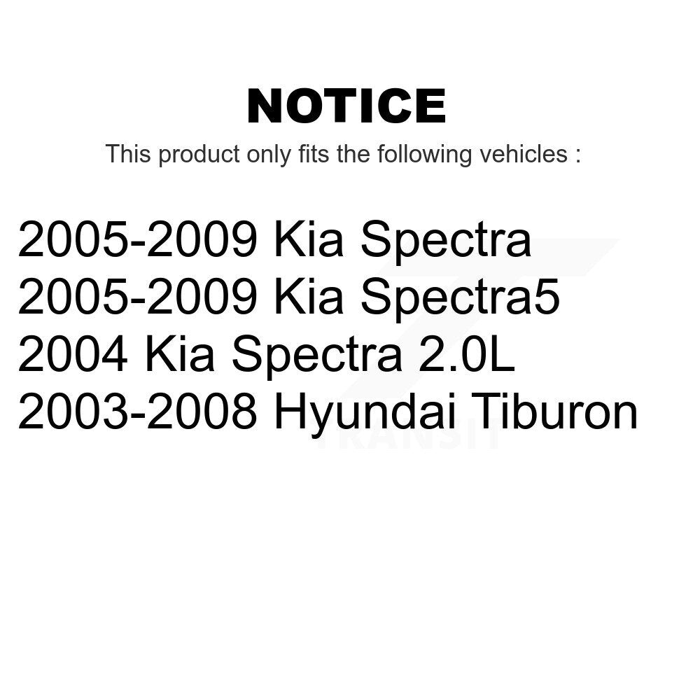 Front Suspension Control Arm Assembly And Tie Rod End Kit For Kia Spectra Hyundai Tiburon Spectra5 KTR-102879