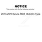 Front Suspension Ball Joint And Tie Rod End Kit For 2013-2018 Acura RDX Bolt-On Type KTR-102995