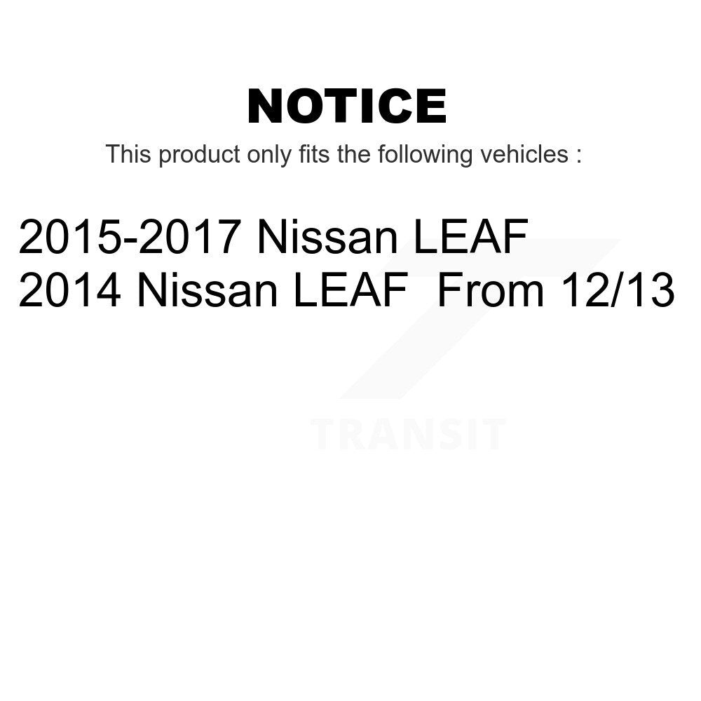 Front Suspension Control Arm Assembly And Tie Rod End Kit For Nissan LEAF KTR-103117