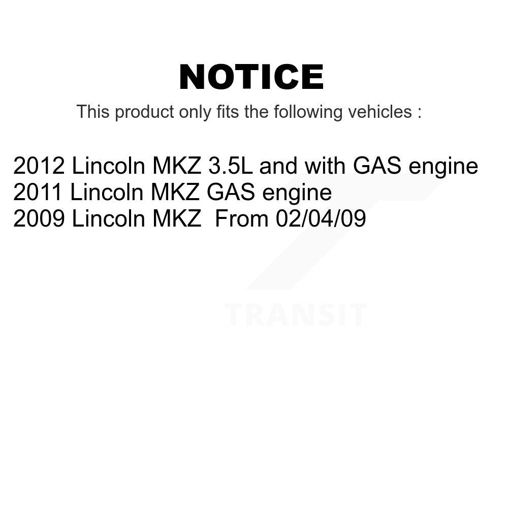 Front Suspension Control Arm And Ball Joint Assembly Steering Tie Rod End Stabilizer Bar Link Kit (8Pc) For Lincoln MKZ KTR-103200