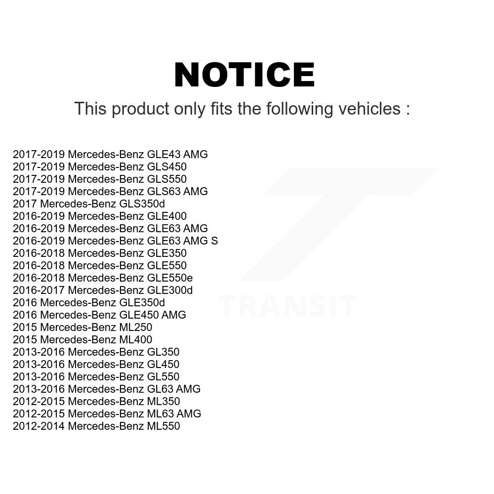 Front Suspension Stabilizer Bar Link Kit For Mercedes-Benz ML350 GLE350 GLS450 GL450 GLE43 AMG GL550 GLS550 GL350 GLE400 GLE450 GLE63 S ML400 ML550 ML250 GLS63 GL63 ML63 GLE300d GLE550e GLE550 GLS350d GLE350d KTR-103268