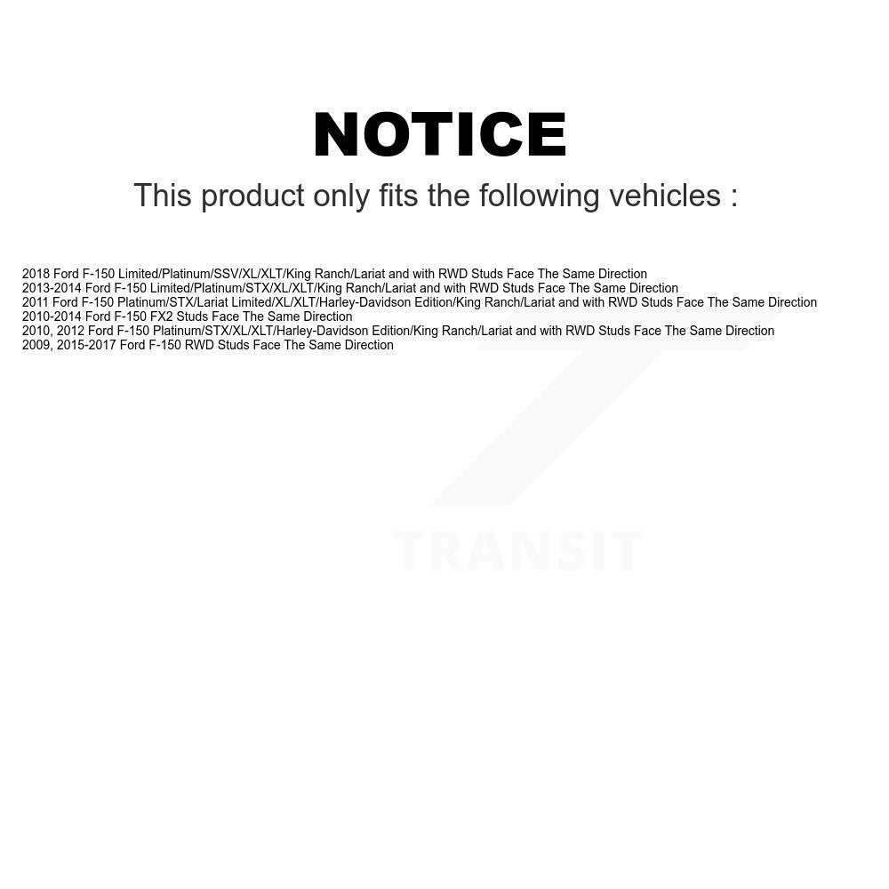Front Suspension Stabilizer Bar Link Pair For Ford F-150 Studs Face The Same Direction KTR-103270