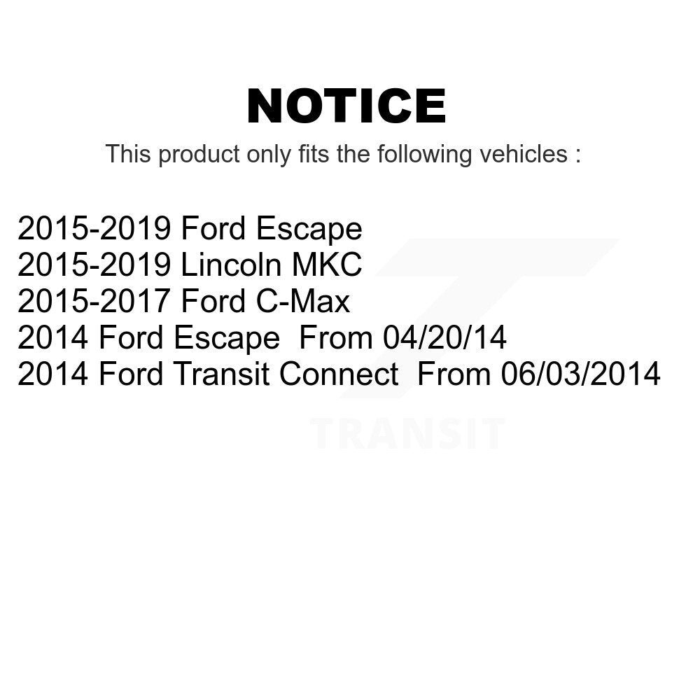 Front Suspension Stabilizer Bar Link Pair For Ford Escape Lincoln MKC C-Max Transit Connect KTR-103274