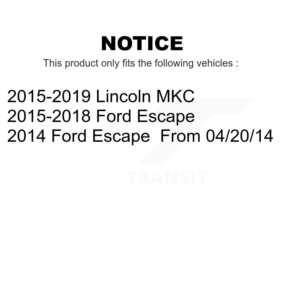 Front Rear Suspension Stabilizer Bar Link Kit For Ford Escape Lincoln MKC KTR-103291