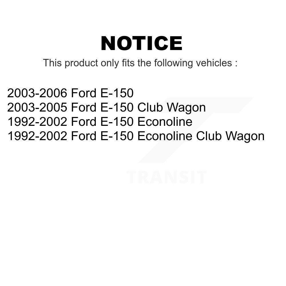 Front Steering Tie Rod End Kit For Ford E-150 Econoline Club Wagon KTR-103756