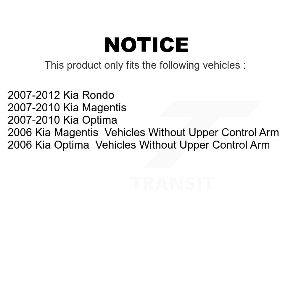 Front Steering Tie Rod End Kit For Kia Optima Rondo Magentis KTR-103815