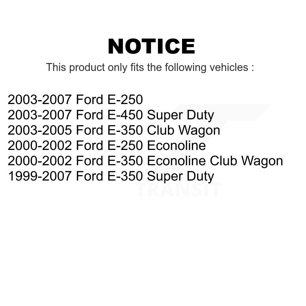 Front Steering Tie Rod End Kit For Ford E-350 Super Duty E-250 Econoline Club Wagon E-450 KTR-103825