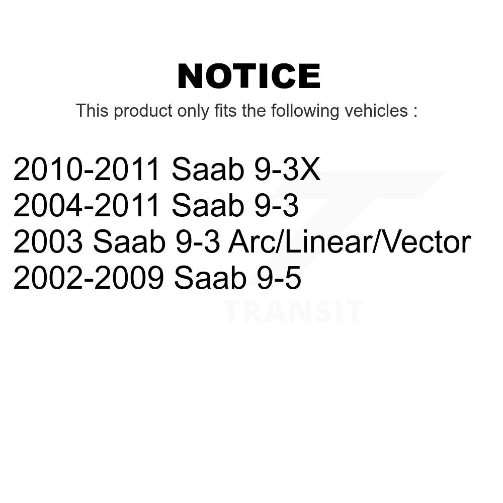 Front Steering Tie Rod End Kit For Saab 9-3 9-5 9-3X KTR-103829