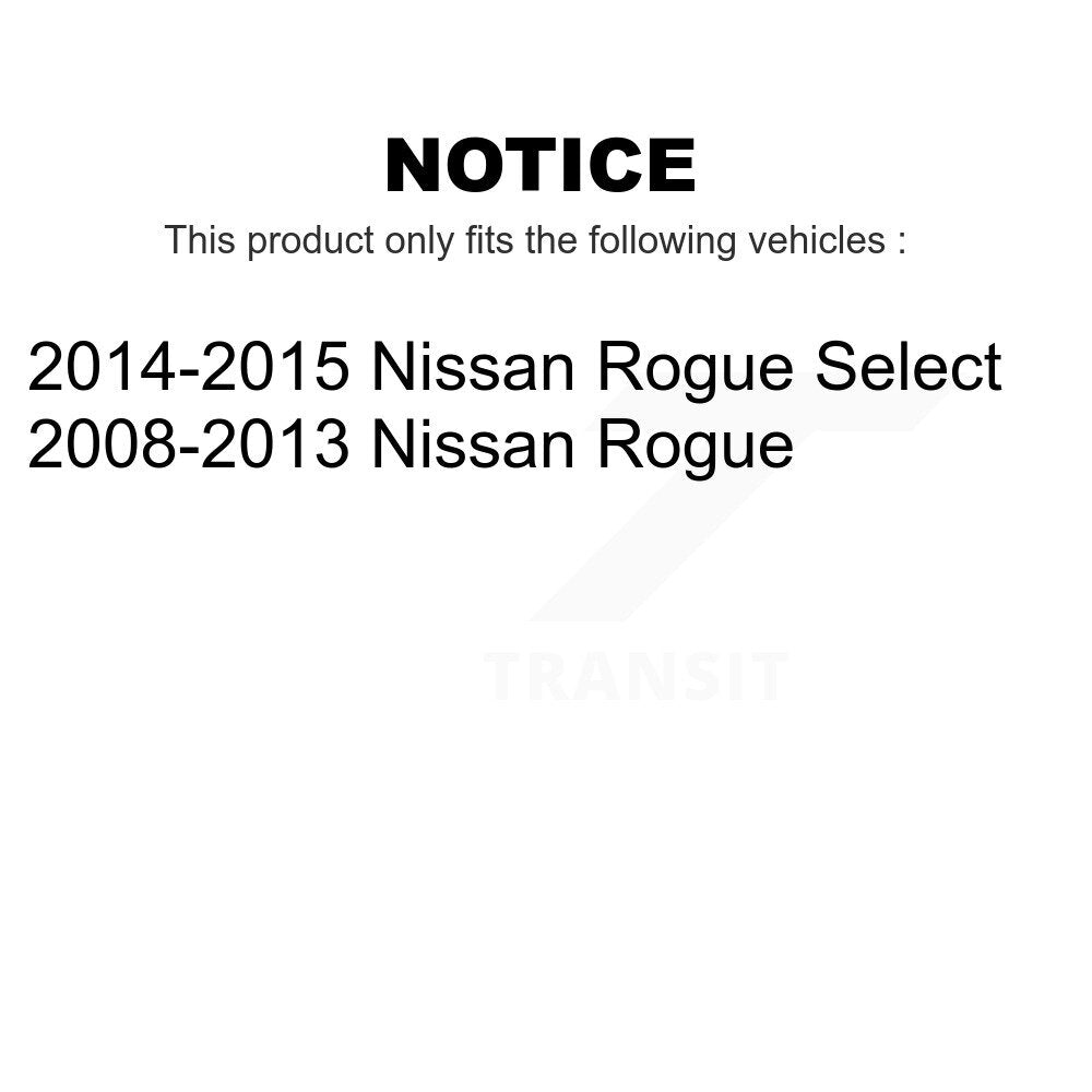 Front Steering Tie Rod End Kit For Nissan Rogue Select KTR-103845