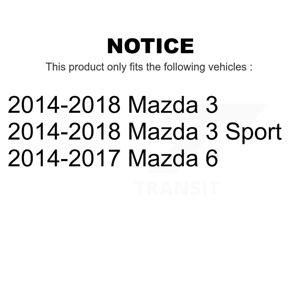 Front Steering Tie Rod End Kit For Mazda 3 6 Sport KTR-103879