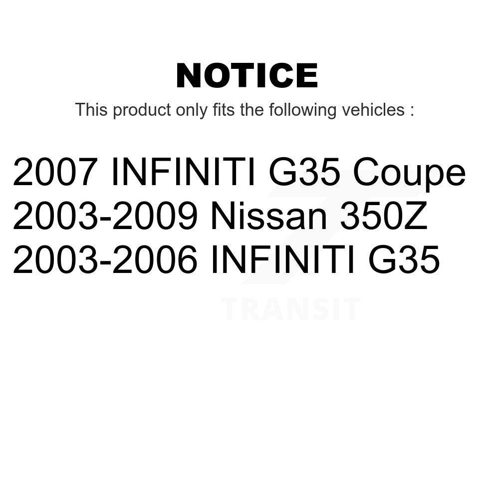Front Steering Tie Rod End Kit For INFINITI G35 Nissan 350Z KTR-103905