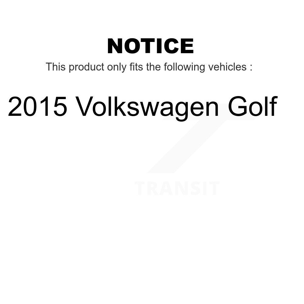 Front Suspension Control Arm With Tie Rod End And Ball Joint Kit (6Pc) For 2015 Volkswagen Golf KTR-103988