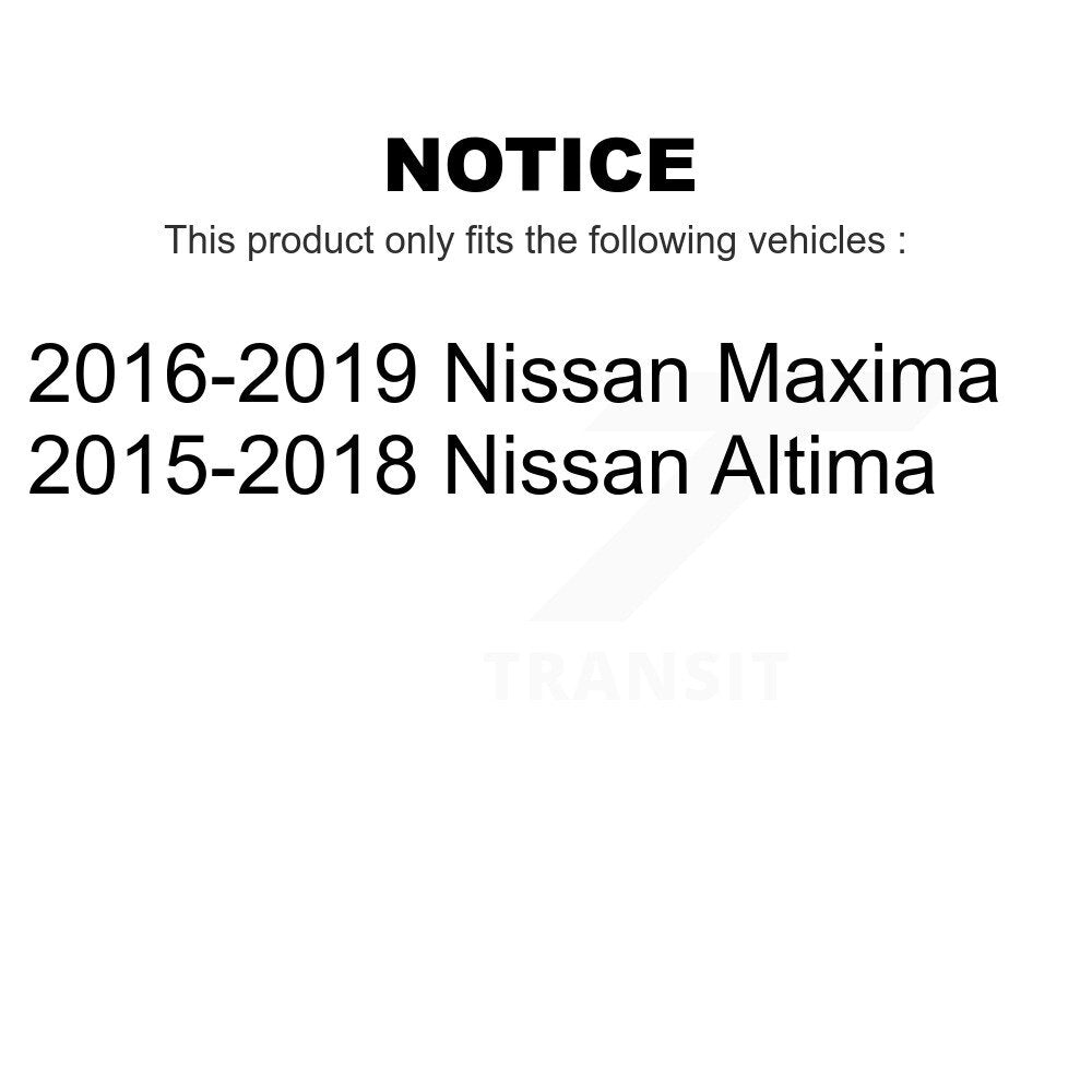 Front Suspension Control Arm And Ball Joint Assembly Steering Tie Rod End Stabilizer Bar Link Kit (8Pc) For Nissan Altima Maxima KTR-104153