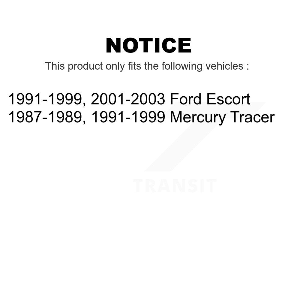 Front Rear Suspension Stabilizer Bar Link Kit For Ford Escort Mercury Tracer KTR-104160